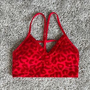 Balance Athletica (now Vitality) Red Leopard Print Sports Bra